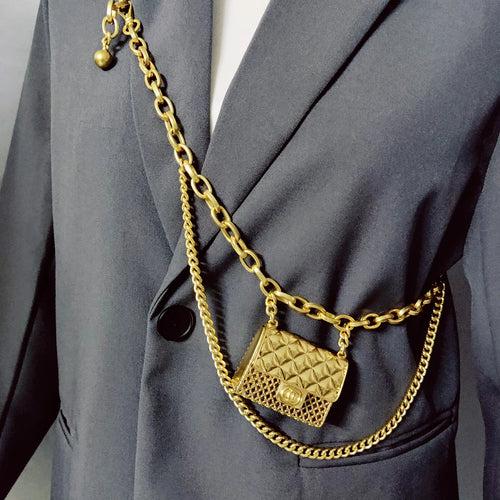 Tassel Gold Chain Belts Mini bag