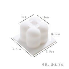 creative magic cube round ball aromatherapy candle - SASSY VANILLE