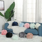Creativity Solid Colors Sleeping Plush PP Cotton Stuffed Handmade Knotted Ball Sofa Car Bedding Pillow Futon Cushion Home Decor - SASSY VANILLE
